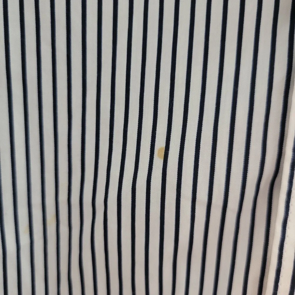 Psycho Bunny Short Sleeve Button Down Shirt Men's Size XS Striped Blue White - Picture 6 of 8